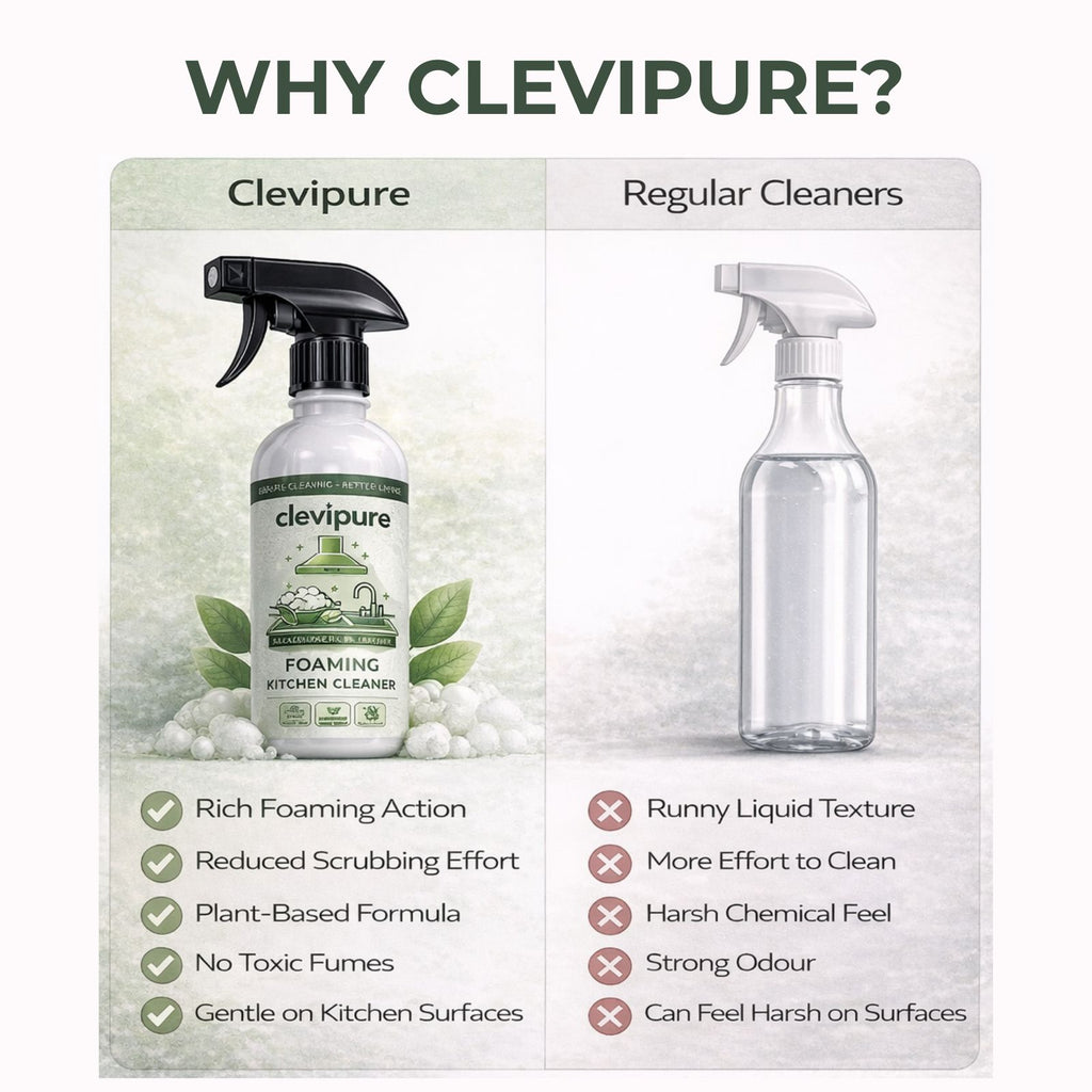 Clevipure Foaming Kitchen Cleaner | Non toxic & Natural | 500 ml.