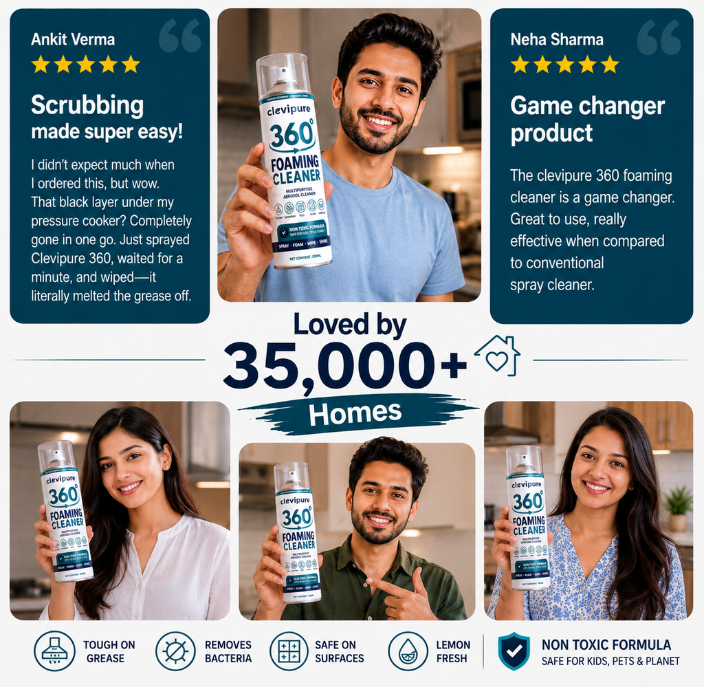 Clevipure 360° Foaming Cleaner | 500ML Each | BOGO 1+1