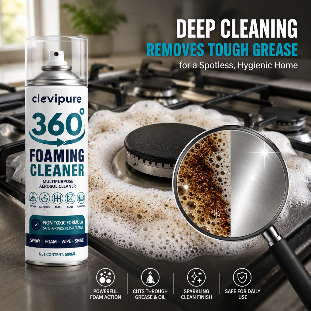 Clevipure 360° Foaming Cleaner | 500ML Each | BOGO 1+1